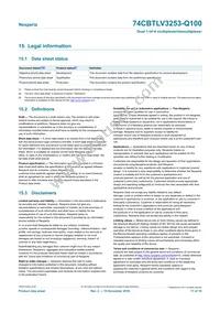 74CBTLV3253BQ-Q10X Datasheet Page 17