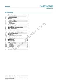 74CBTLV3306DCH Datasheet Page 17