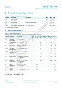 74CBTLV3384PW Datasheet Page 5