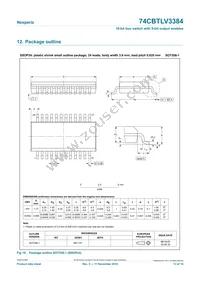 74CBTLV3384PW Datasheet Page 13