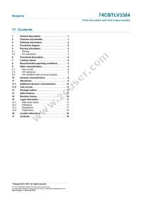 74CBTLV3384PW Datasheet Page 19