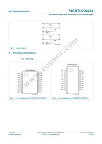 74CBTLVD3244DS Datasheet Page 4