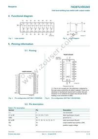 74CBTLVD3245BQ Datasheet Page 2