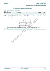 74CBTLVD3245BQ Datasheet Page 9