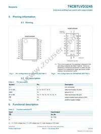 74CBTLVD3245DS Datasheet Page 3