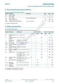 74CBTLVD3384BQ Datasheet Page 4