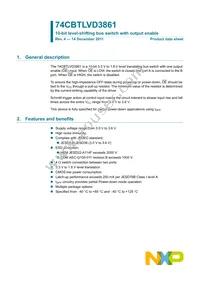 74CBTLVD3861DK Datasheet Page 2