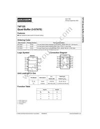 74F125SCX Datasheet Cover