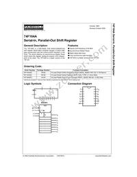 74F164ASCX Datasheet Cover