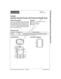 74F190PC Datasheet Cover