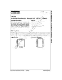 74F219PC Datasheet Cover