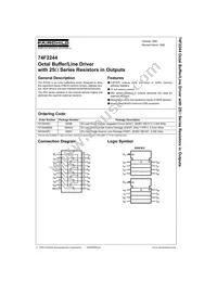 74F2244SC Datasheet Cover