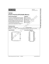 74F433SPC Datasheet Cover