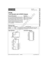 74F538PC Datasheet Cover