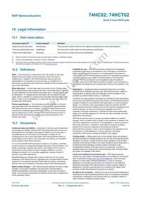 74HC02N Datasheet Page 14