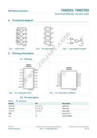 74HC03D/AUJ Datasheet Page 2