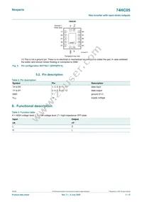 74HC05PW Datasheet Page 3