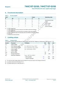 74HC107D-Q100J Datasheet Page 4