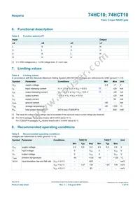 74HC10DB Datasheet Page 3