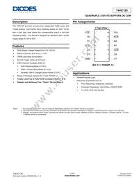 74HC125S14-13 Datasheet Cover