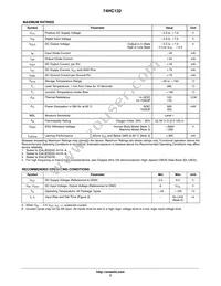 74HC132DTR2G Datasheet Page 3