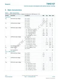 74HC137DB Datasheet Page 6