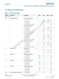 74HC137DB Datasheet Page 8