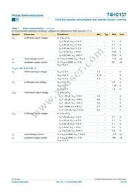 74HC137N Datasheet Page 8