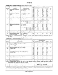74HC138DTR2G Datasheet Page 4