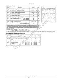 74HC14DTR2G Datasheet Page 3