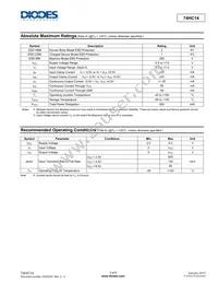 74HC14S14-13 Datasheet Page 3