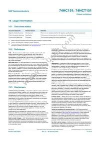 74HC151D Datasheet Page 17