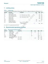 74HC158D Datasheet Page 5