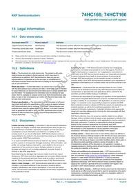 74HC166N Datasheet Page 19