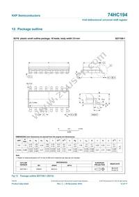 74HC194D Datasheet Page 12