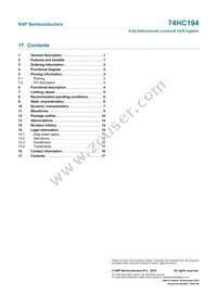 74HC194D Datasheet Page 17