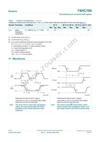 74HC194DB/DG Datasheet Page 9