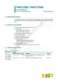 74HC1G00GW Datasheet Page 2