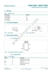 74HC1G66GW Datasheet Page 3