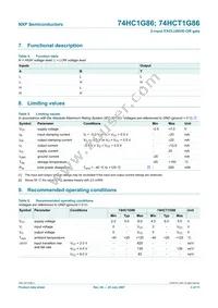 74HC1G86GW Datasheet Page 4