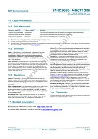 74HC1G86GW Datasheet Page 11