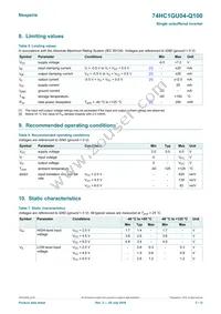 74HC1GU04GV-Q100 Datasheet Page 3