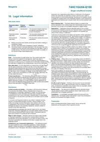 74HC1GU04GV-Q100 Datasheet Page 12