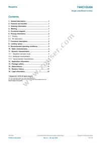 74HC1GU04GW-Q100 Datasheet Page 13