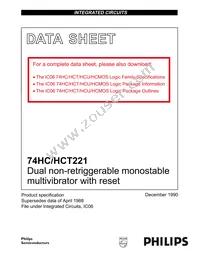 74HC221D Datasheet Page 2