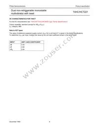 74HC221D Datasheet Page 9