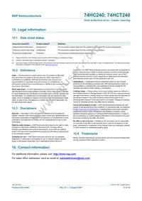 74HC240N Datasheet Page 17