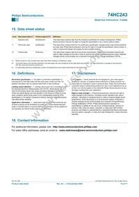 74HC243D Datasheet Page 16