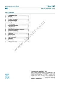 74HC243D Datasheet Page 17