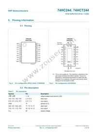 74HC244N Datasheet Page 3